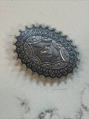 RARE Vintage 1950's Mushroom Brooch